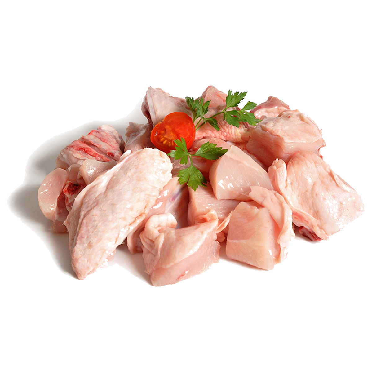 Pollo entero troceado
